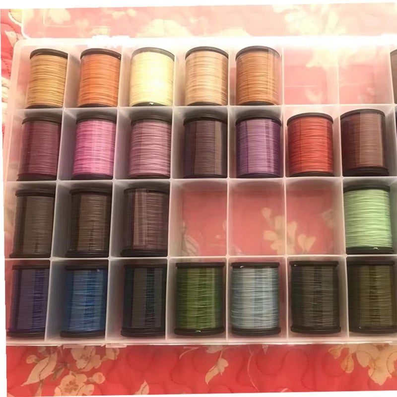 Feadily 2PCS 36 Grids Large Plastic Organizer Box with Dividers, Compartment Organizer Box for Nail Accessories/Screw/Sewing Arts and Oil Paint, Bead Storage Containers 14.9"" x 9.2"" x 1.9"" (Clear) - Image 5